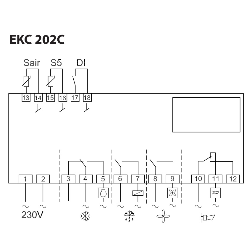 Danfoss 101n0220 схема подключения