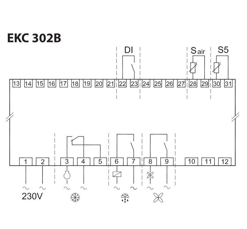 Danfoss 077f3042 bj схема подключения